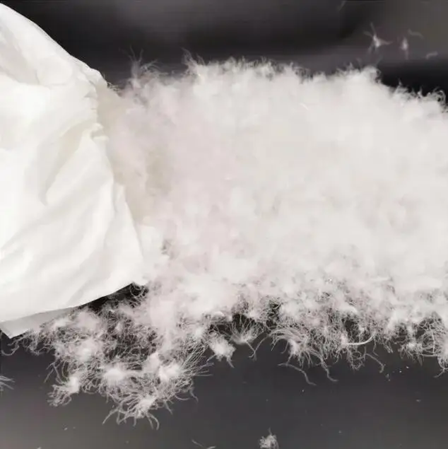 Pure Washed White Goose Duck Down Raw Materials Feather for Down Jacket