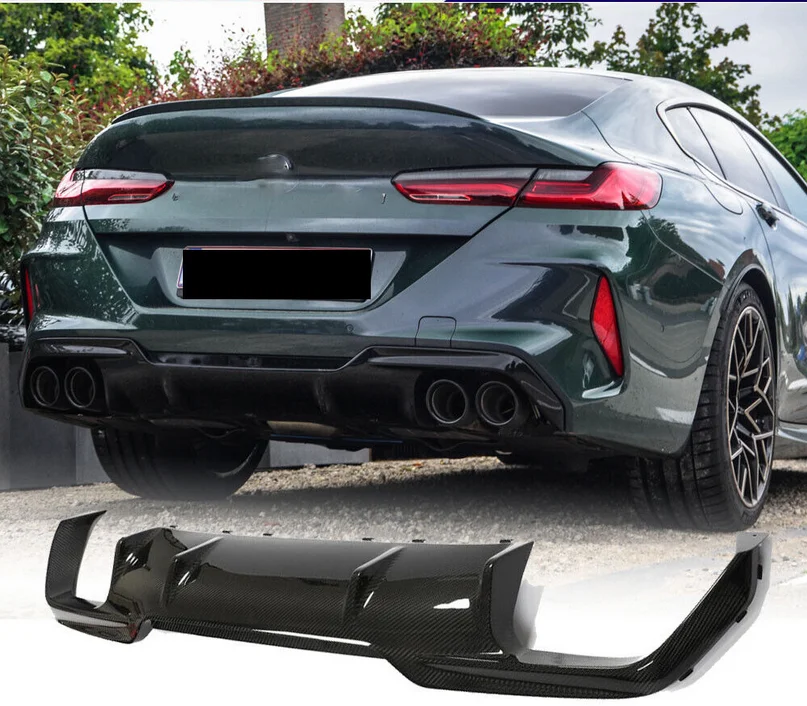 Prepreg Carbon Fiber F93 Rear Bumper Diffuser Lip for BMW 8 Series F93 M8 Gran Coupe Sedan 2019 - 2021