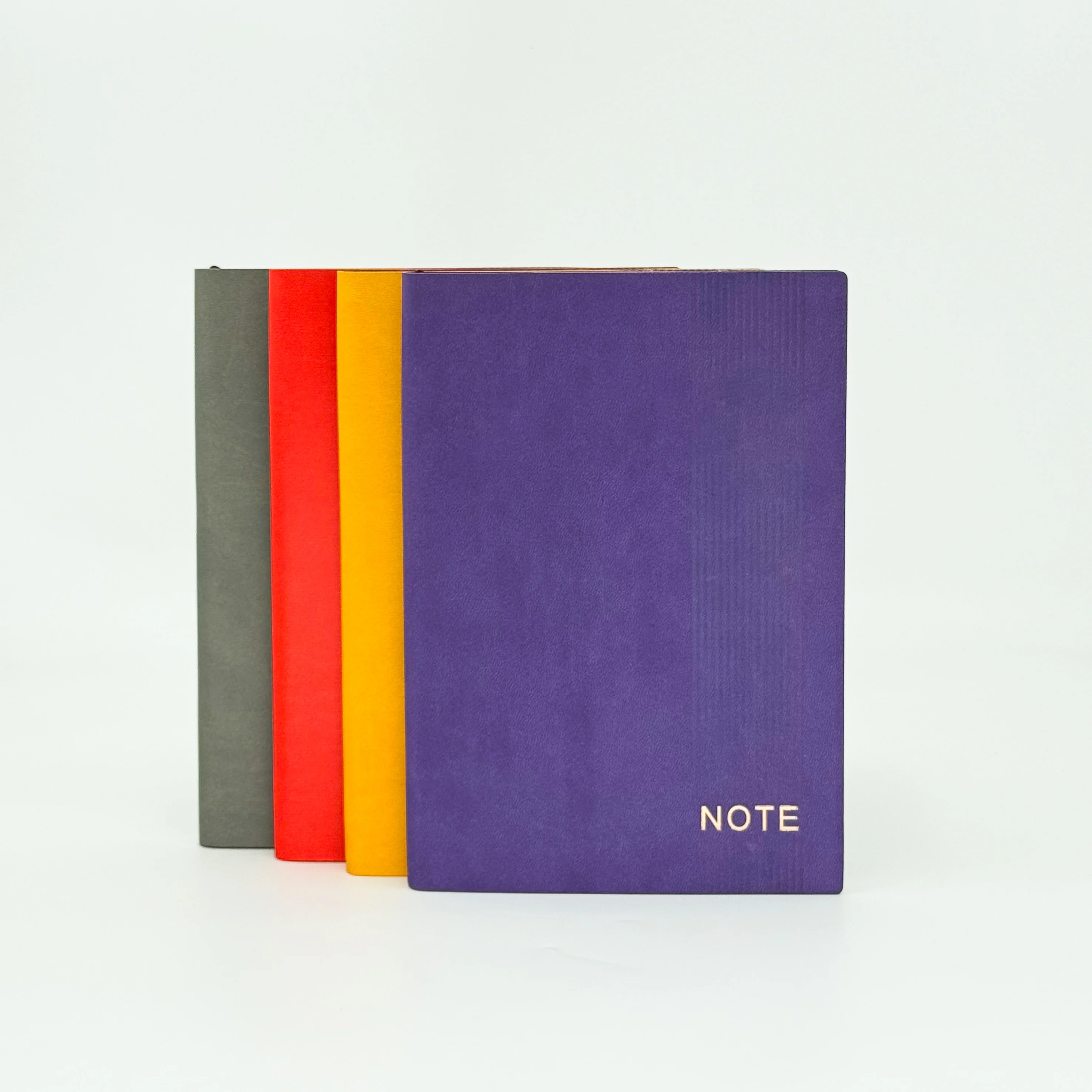 Custom gold stamping logo design color Pu leather notebook Office travel custom student stationery gifts