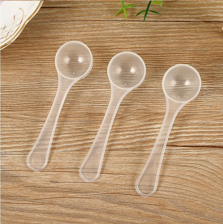 Free shipping plastic Measuring Spoon Scoop 3g Protein Milk Powder Liquid spoon scoops
