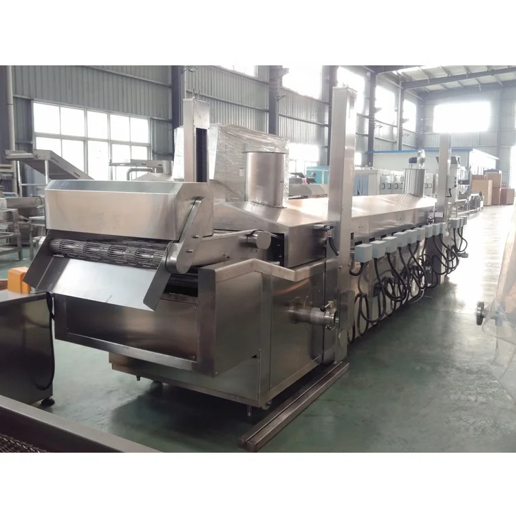 full automatically pork rinds  brosted chicken fryed machine/french fries continuous fryer
