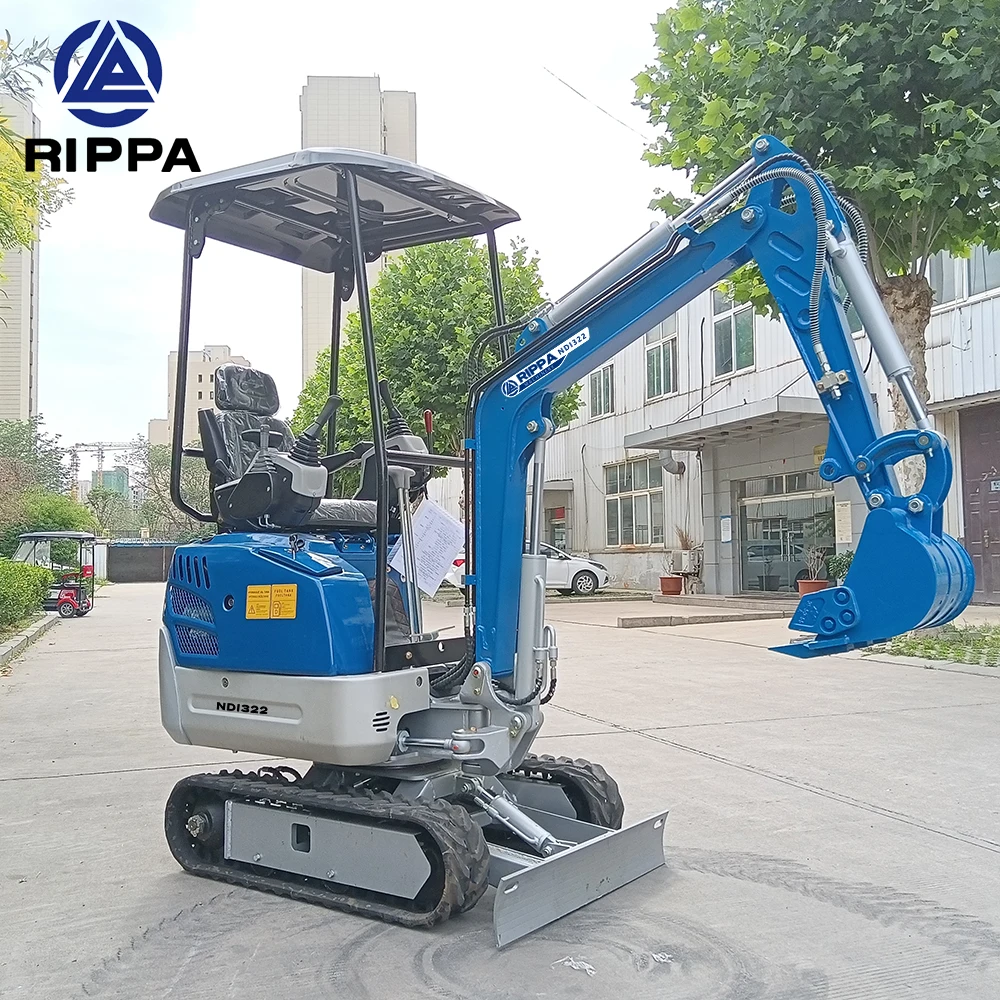 Rippa Machinery Dig Excavator Mini Infront Excavator 0.8Ton 1Ton 1.5Ton Made In China Scavatore