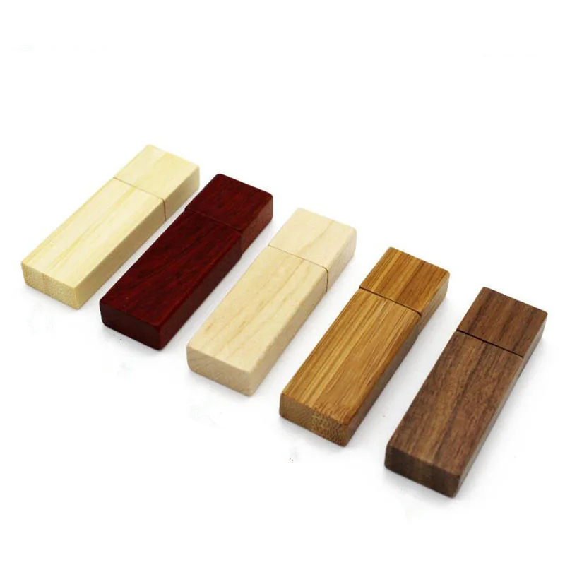 Custom Logo Wooden USB 2.0 3.0 Flash Drive Thumb Drive Storage Stick Pen Drive Pendrive 8gb 16gb 32gb 64gb 128G Memorias USB Key