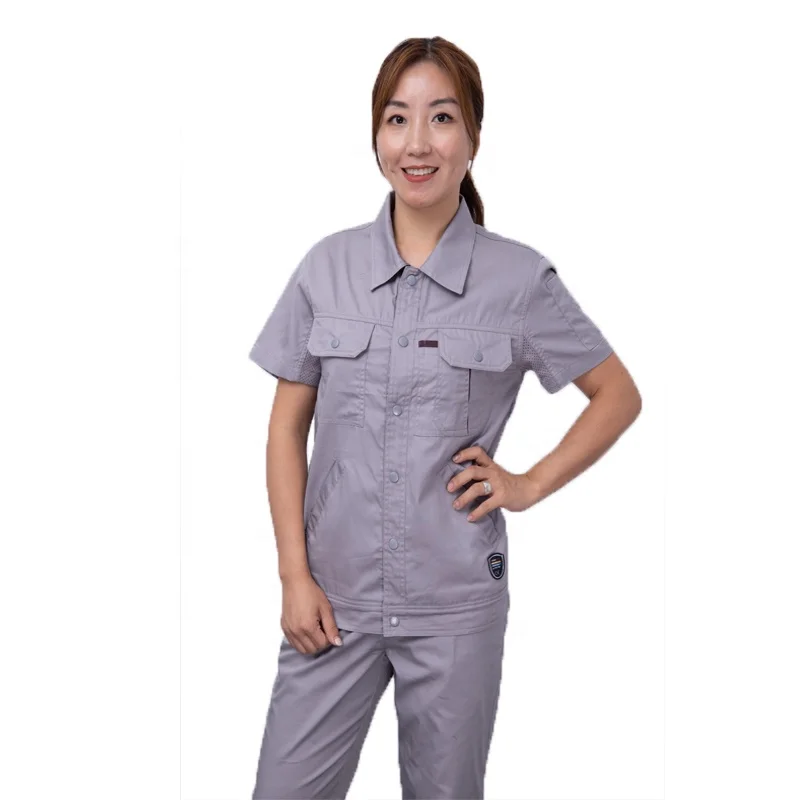 2022 Comfortable and breathable  100% cotton workwear fabric new workwear products design your own work uniform