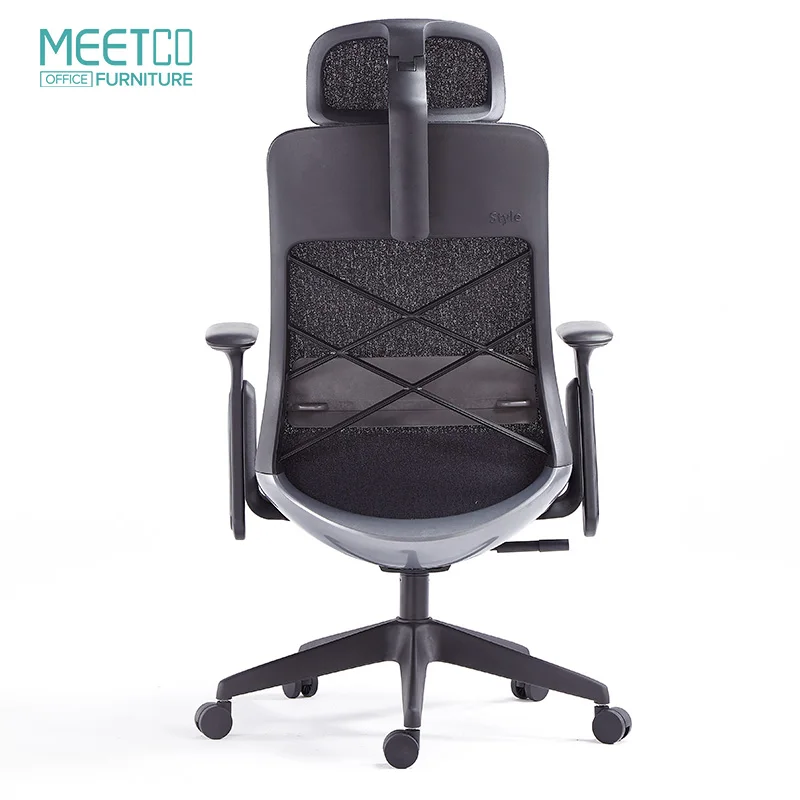 Meetco comfortable lumbar support office chair modern high back mesh executive ergonomic chair for office