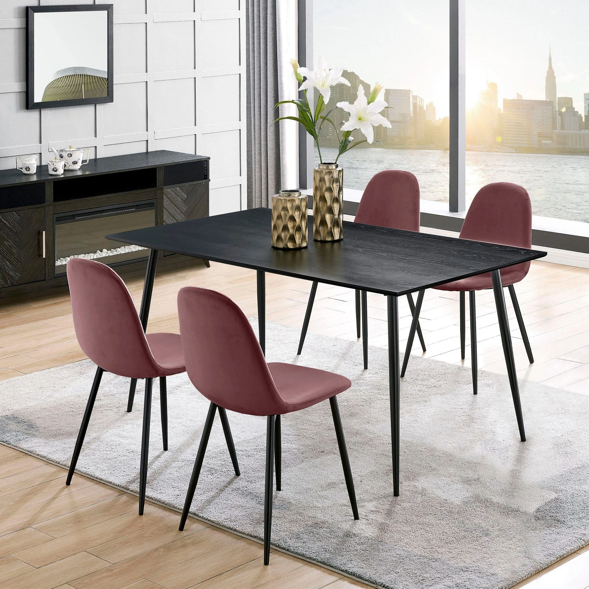 Dinning Dining Room Set Modern Luxury Wood Marble Top Home Furniture Dining Room Table and Chair Dining Table Set for Restaurant