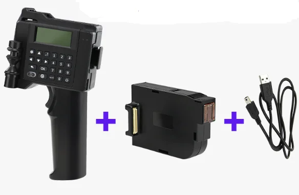 зайн кнопочного типа разведки ручной цветной принтер с четыром картриджим, для отмечены на деревянной коробки и другие материалы