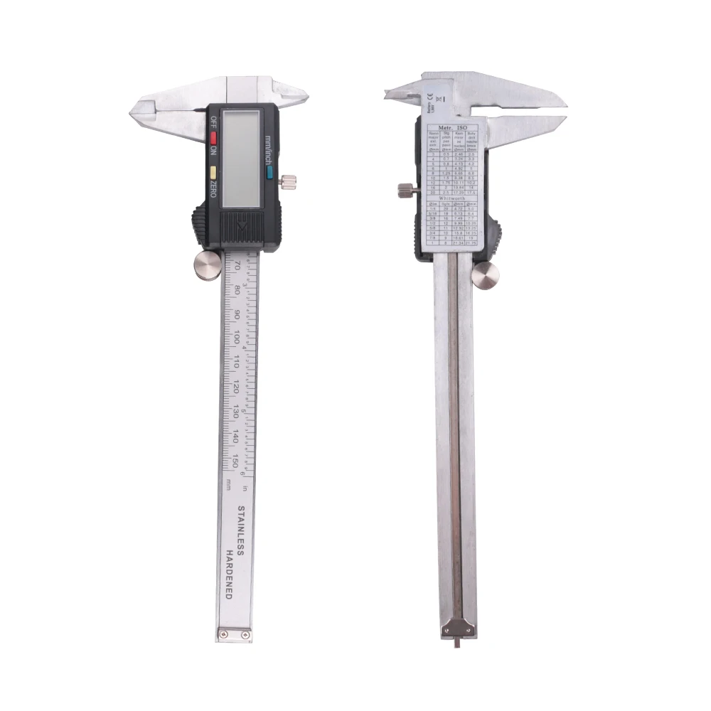 stock on sale LCD Digital Caliper with Extra Battery and Case