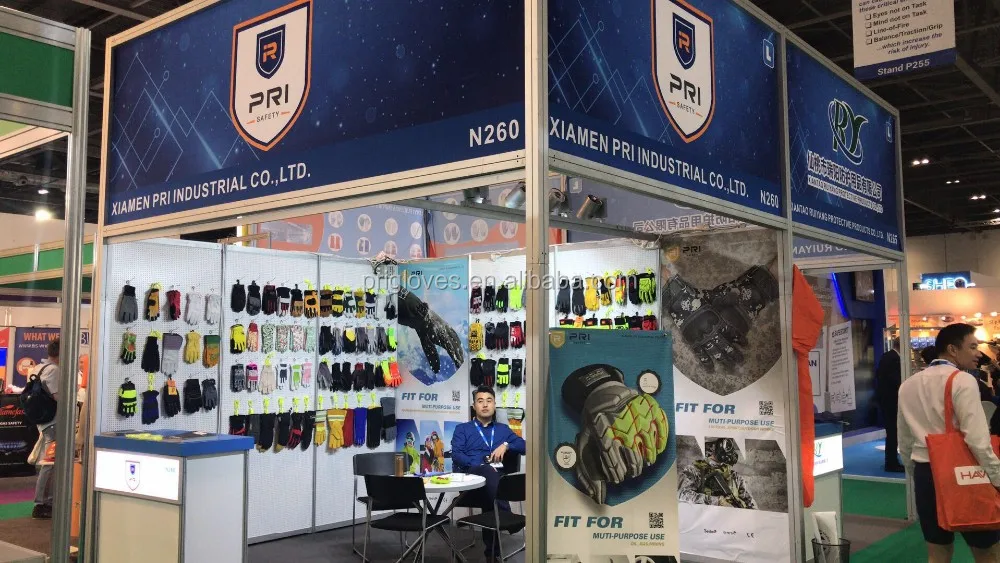 PRI Knitted Wrist Construction Anti Slip Vibration-Resistant Great Grip Dipped Nitirle Oil Gas Drilling Coated TPE Gloves