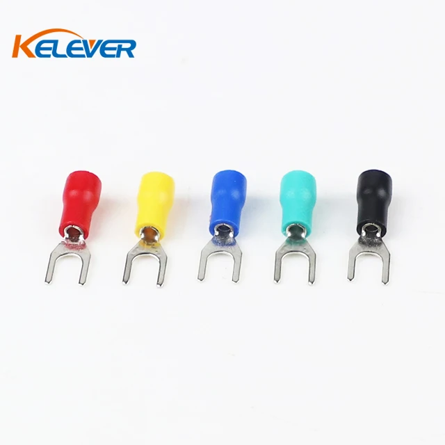 SV series copper fork insulation spade terminal u type cable lug