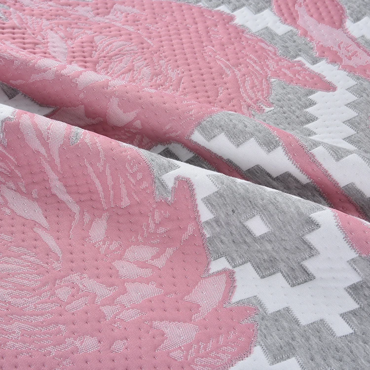 2025 высококачественный 420 г розовый трикотажный матрас жаккард для постельных принадлежностей