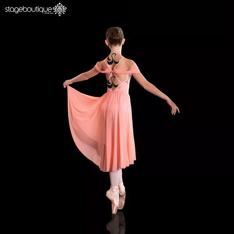 Фабричная дешевая распродажа индивидуальный 100% полиэстер лирическое платье танцевальный костюм