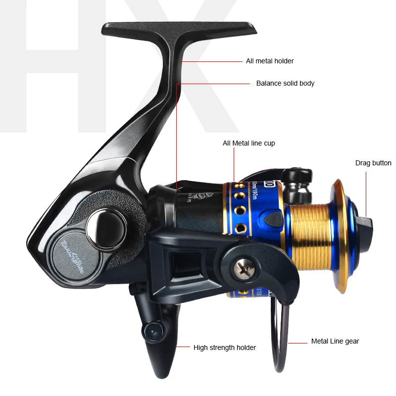 Tokushima Economic European Front Drag Destock Spinning Reel+Storage Box Fishing Reels Stainless Steel Alloy Ultra Smooth