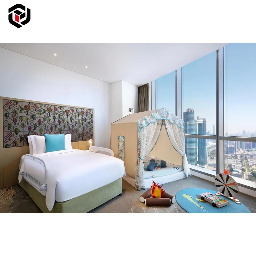 Fulilai Custom made High End 4 Star Hilton Garden Inn Hotel Furniture Bedroom Set For Middle East Dubai Project