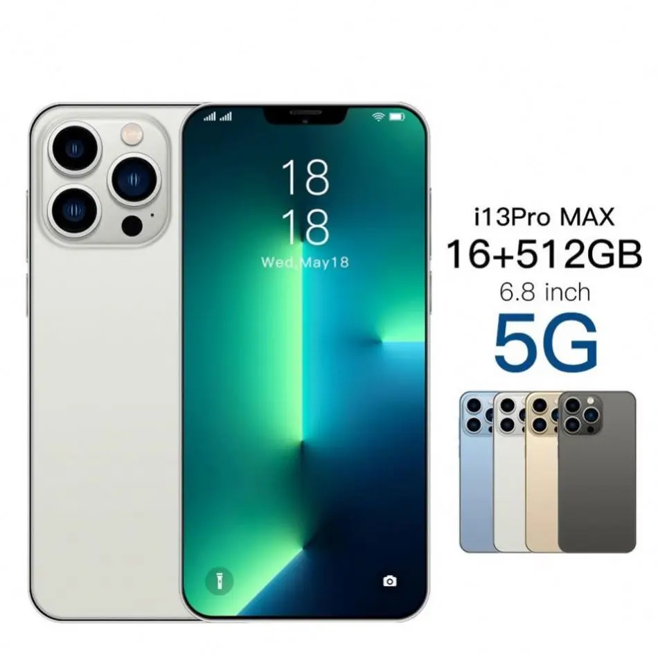 2022 Original Phone i13 Pro Max phones Smartphones 16GB+512GB i13 Phone unlocked Dual SIM Original Android 10