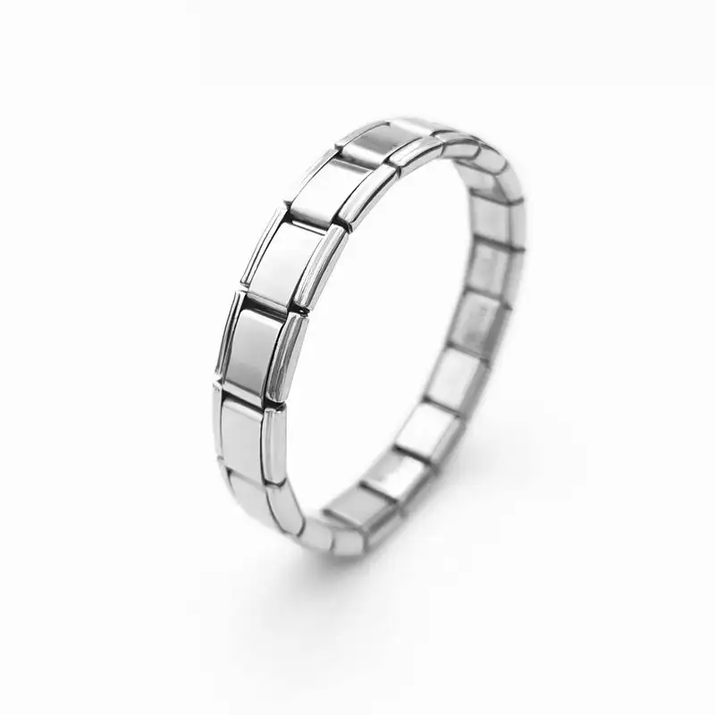 Wholesale Stainless steel Italian charm bracelet links for DIY bracelets making men women gift Italian charm bracelet