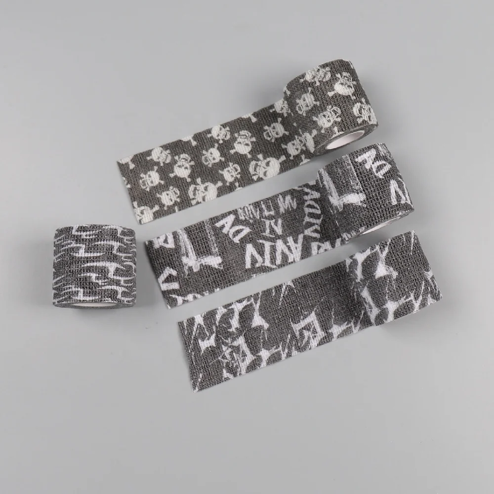 easy tearing Colorful Medical Dressing health care Non Woven tattoo cool looking  Cohesive Wrap Self Adhesive Elastic Bandage