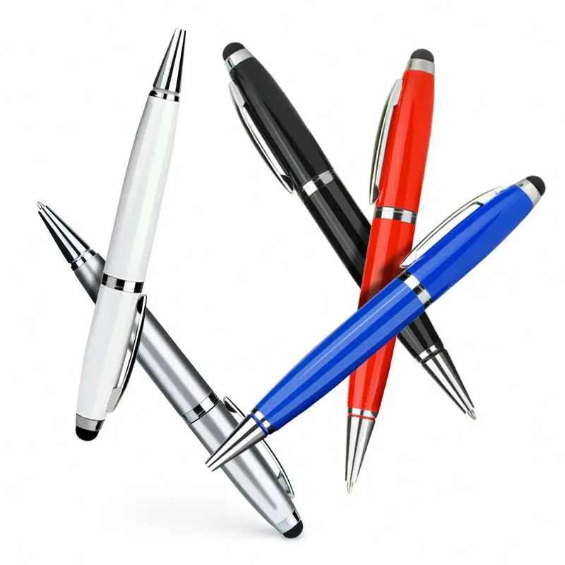 Hot Oem Usb 2.0, Pendrives Metal Flash Drive Stylus Touch Usb Drive Pen 16gb Usb Memory Stick Waterproof Promotional Pens/