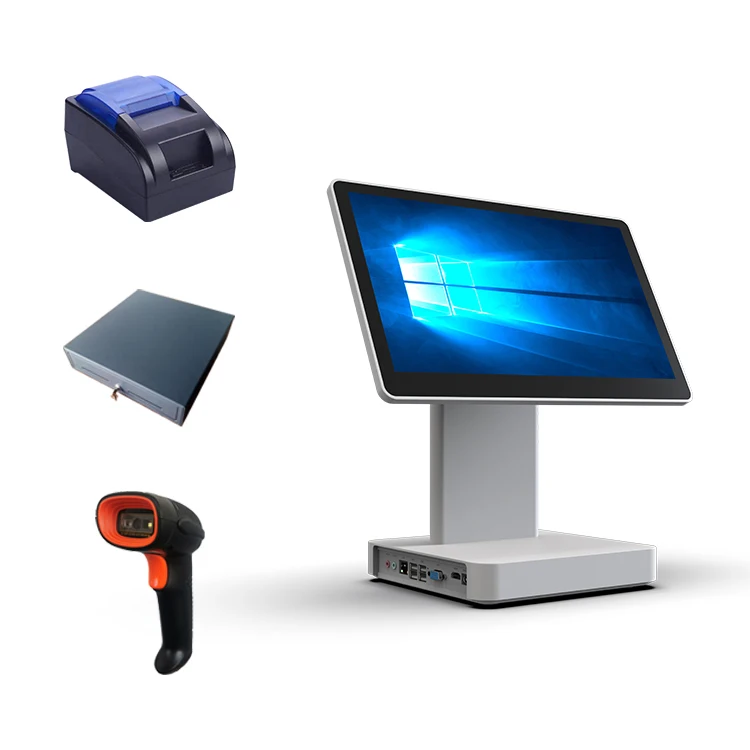Производство поставка Win10/7 все в одном кассе POS машина для ресторана кассовый аппарат