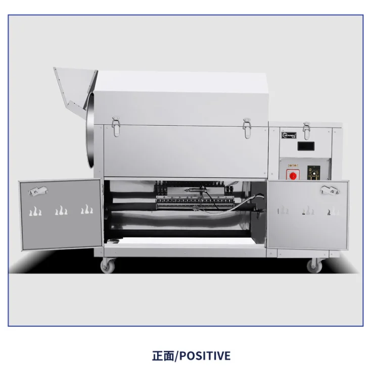 Gas electric two kinds of heating methods chestnut roasting machine commercial nut peanut roaster for sale