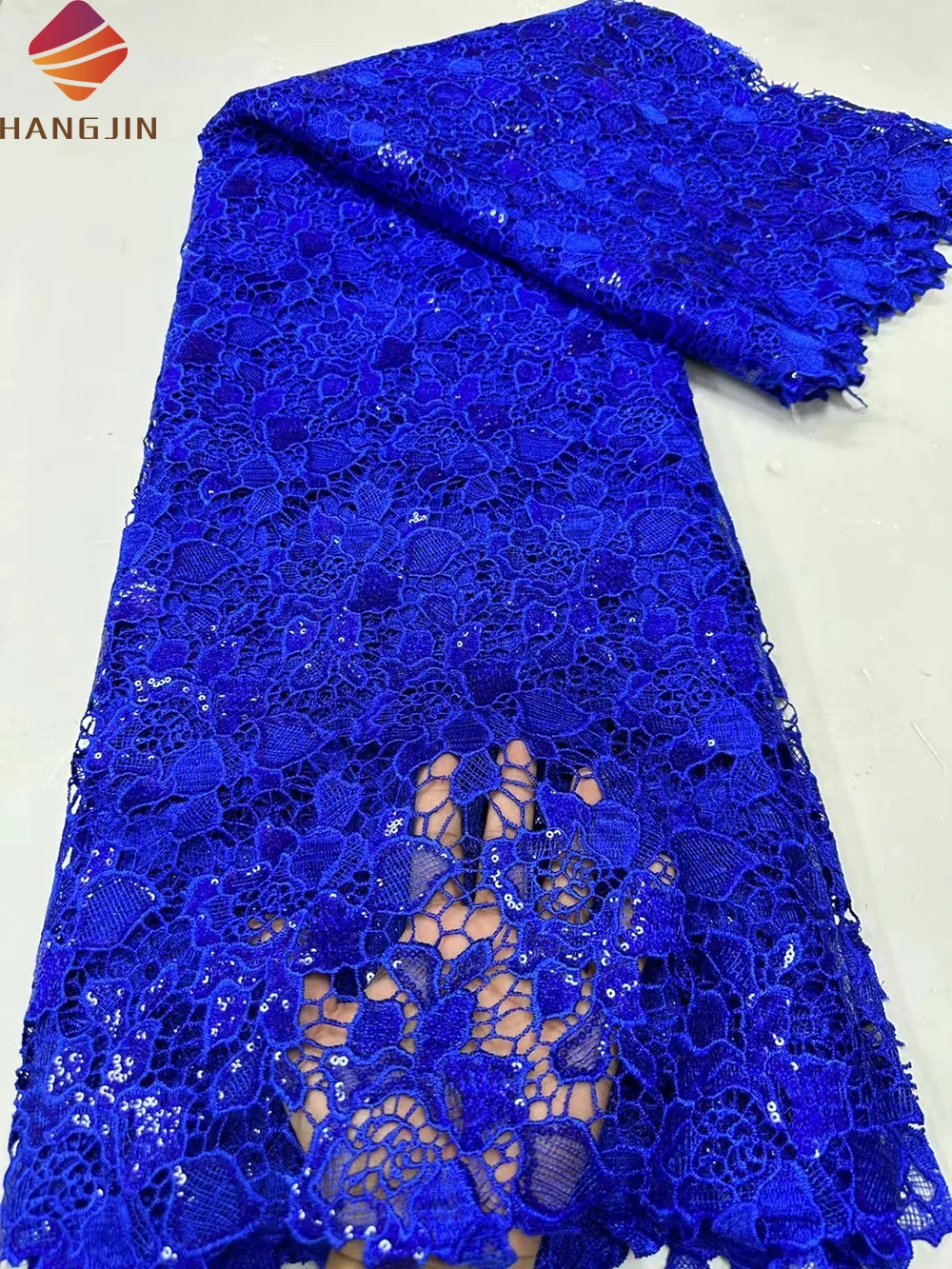 Nigerian Wedding Milk Silk Guipure Laces Embroidery African Cord Lace Fabric With Sequins For Senegal Women Dresses