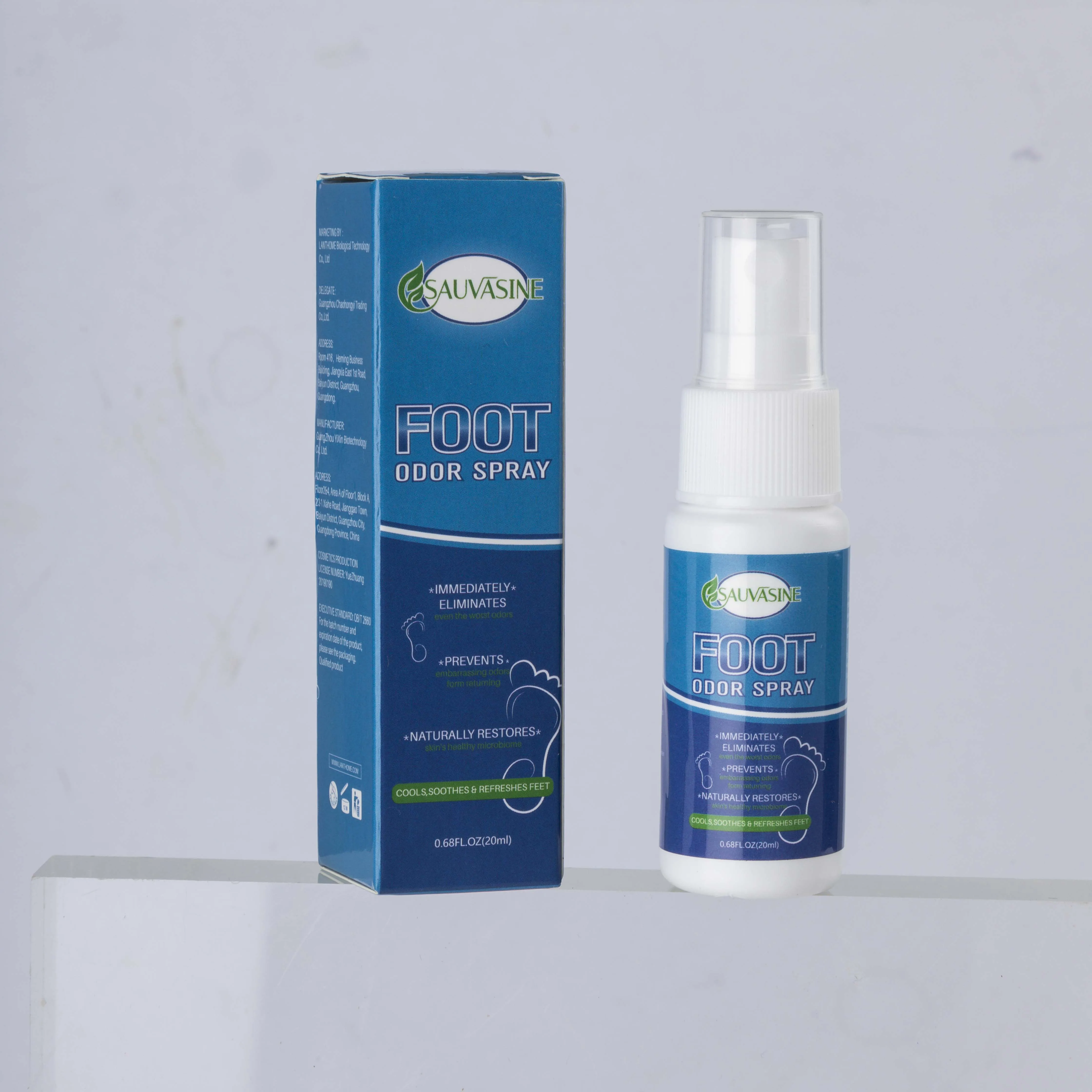 Wholesale Organic Purifying Bad Smell Odor Scent Removal Foot And Shoe Deodorant Spray