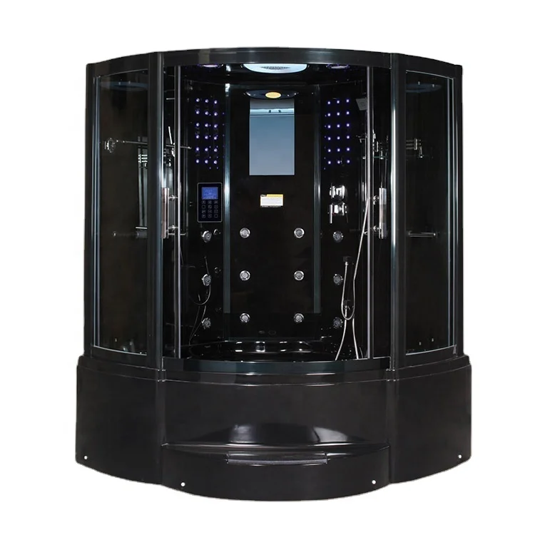 Deluxe shower steam room cabin with whirlpool function