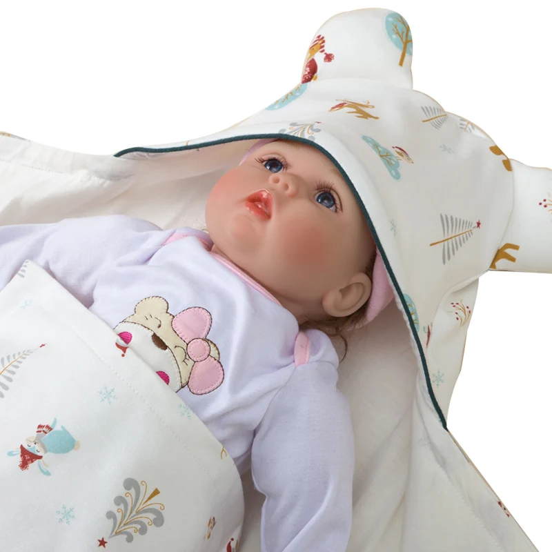 Baby cuddling quilt autumn and winter pure cotton thickening newborn baby supplies newborn baby  sleeping bag anti-shoc