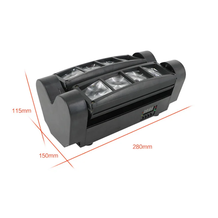 LED Spider Light Stage Lighting KTV Bar Chandelier Stage Eight Eyes Moving Head Beam Effect Light