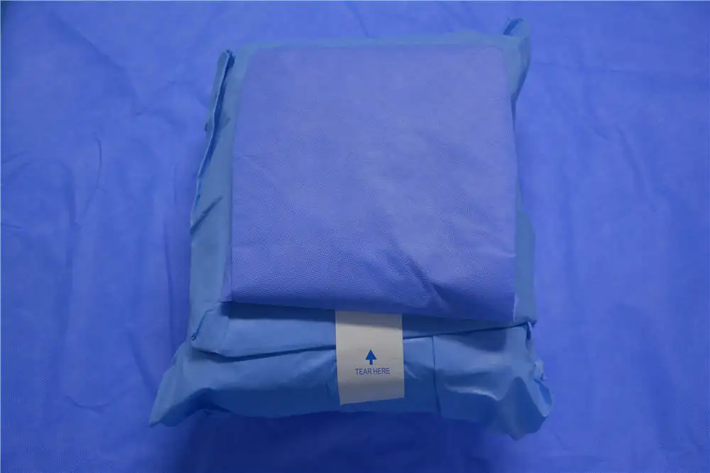 C-section surgey drape with fluid collection pouch, C-section packs with EO sterilization disposable