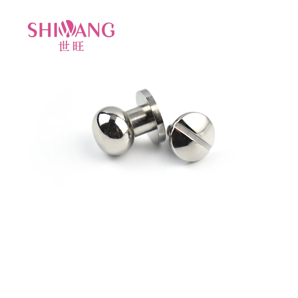 8mm Mushroom Rivet Stainless Steel Screw Round Head Small Bag Leather Accessories Nipple Rivet