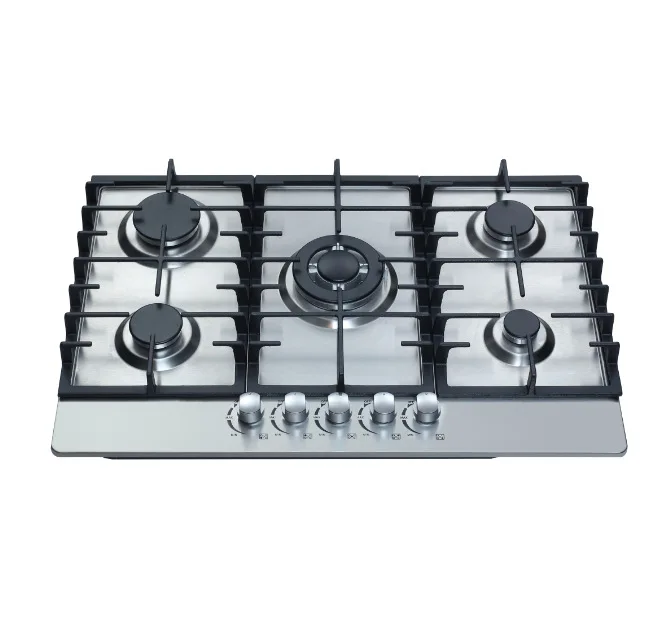 OEM GS-101Tempered Glass Super good blue flame gas cooker stove with 4 brass burner gas hobs