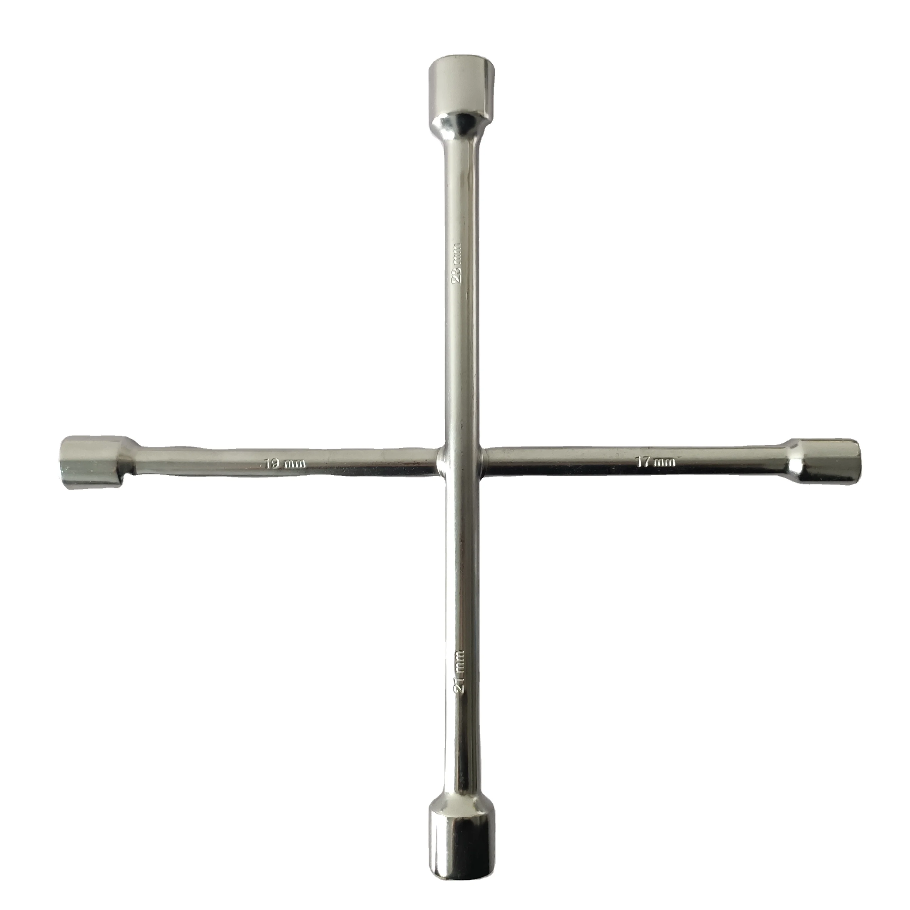 Universal Cross Wrench 4-Way Lug Tire Spanner Car Cross Wheel Wrench Cross Socket Wrench