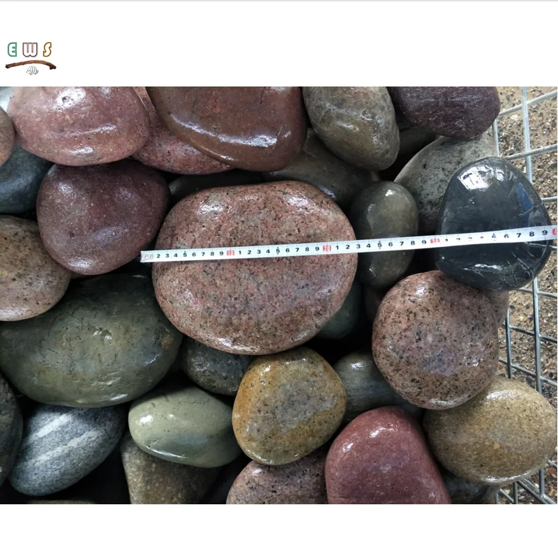 Perfect Decorative Gravel Rock Big Colourful Cobble River Pebble Stone For For Garden