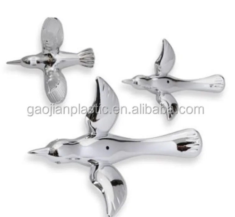 Hang Decoration Transparent Plastic Acrylic Flying Birds Hummingbird Ornament For Wedding Stage Decoration