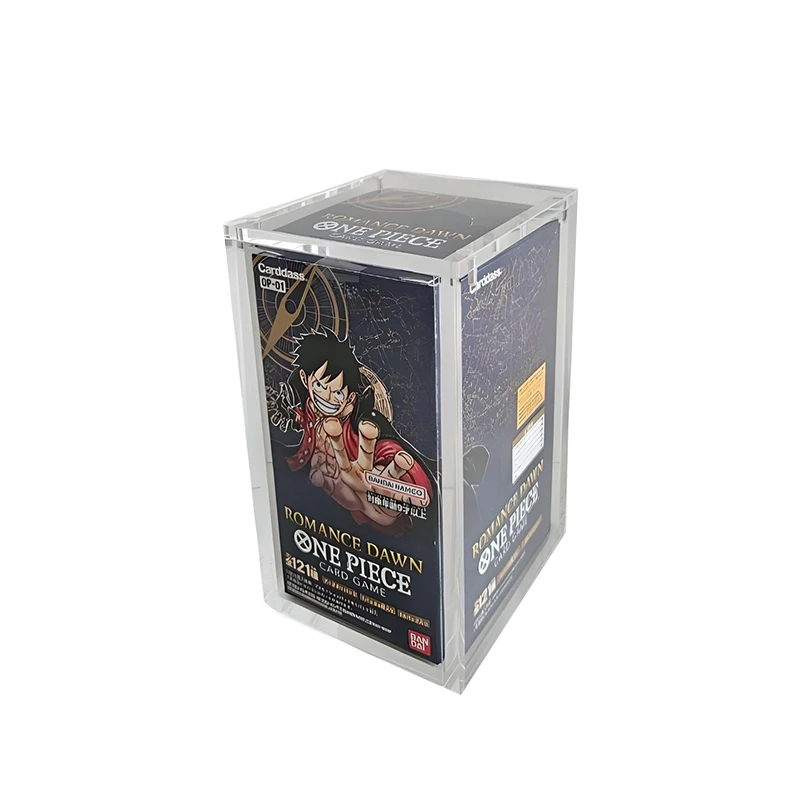 Custom Wholesale  Premium Acrylic Display Protector Case One Piece Japanese Booster Box For OP-03 Pillars Of Strength