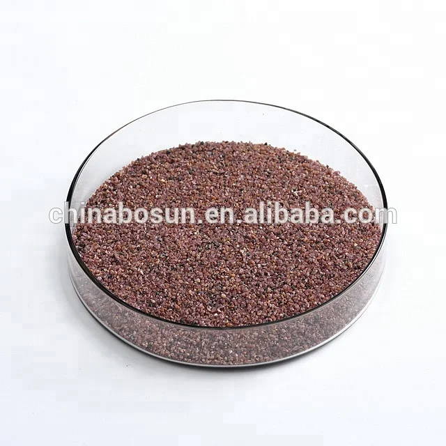 Free silica content garnet sand 20 40 mesh for sandblasting steel