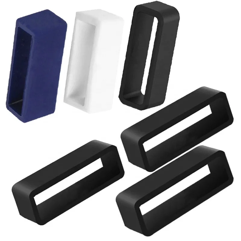 Soft Silicone wrist Watch Band Strap Loops Rings Keepers Retainers Holders Watch Accessories 12 14 16 18 20 22mm 24mm 26 28 30mm