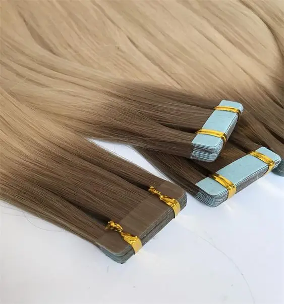 Wholesale Double Drawn Russian 100% Human Hair Tape Hair Extension High Quality For Salon - Buy Tape Hair Extension