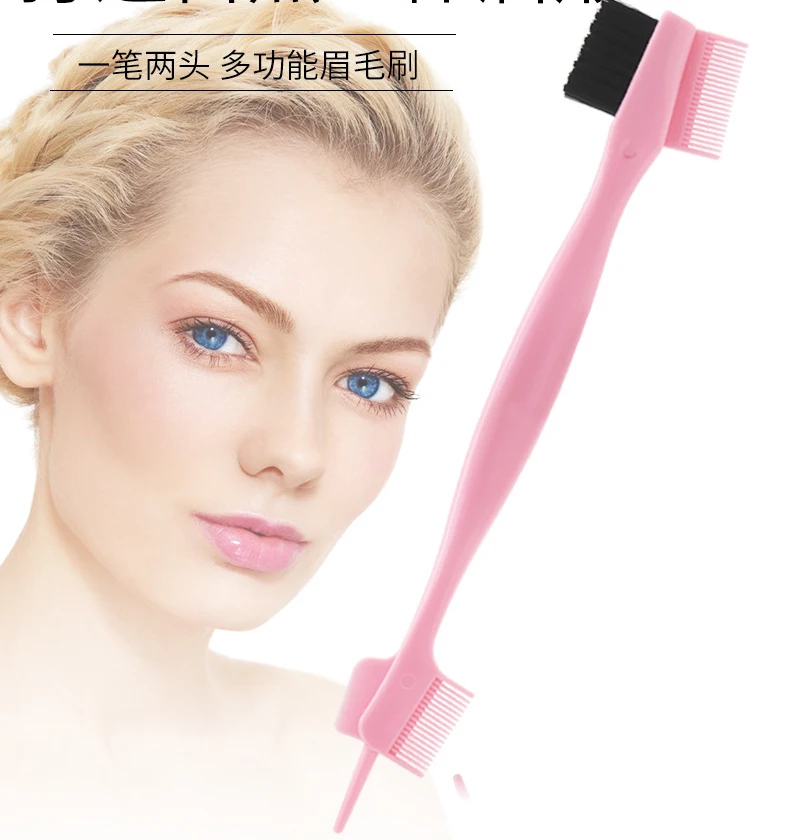 Wholesale eyebrow brush eyelash comb baby hair edge comb private label