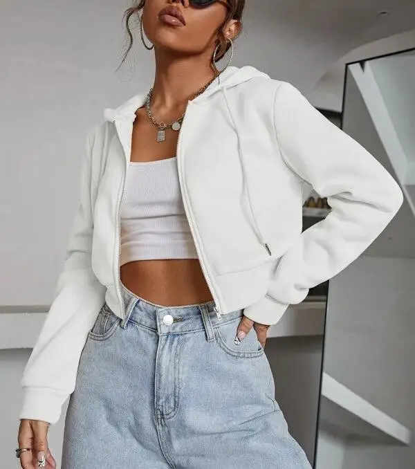 High Quality Jogger Organic Cotton Crewneck Sweatshirts Women Custom Logo Blank Drop Shoulder Sweatshirts