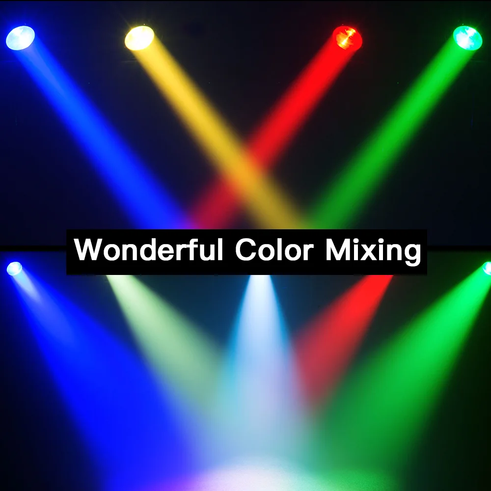 High Quality Light Outdoor Smooth DMX Mini Zoom DMX COB 60W RGBW 4In1 Can Dj Par Led