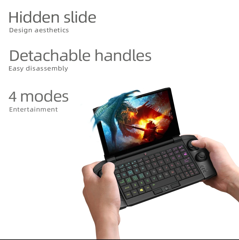 One Netbook One GX1 Pro 7 inch Gaming Mini Laptop Tiger Lake 1ntel i7 1160G7 16G RAM 512G 1TB SSD WIFI6 Notebook Computer PC