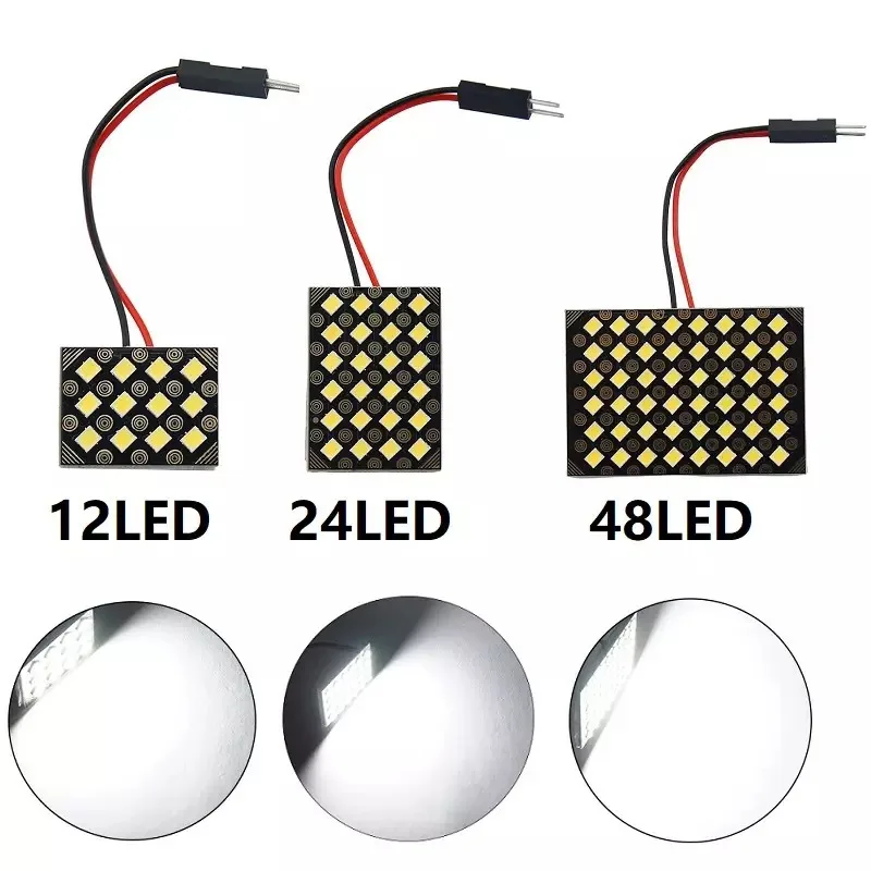 C5W T10 led doom light  2835 12SMD 24smd 48LED white  LED T10 Car Reading lamp Interior Festoon doom roof light for auto 12V