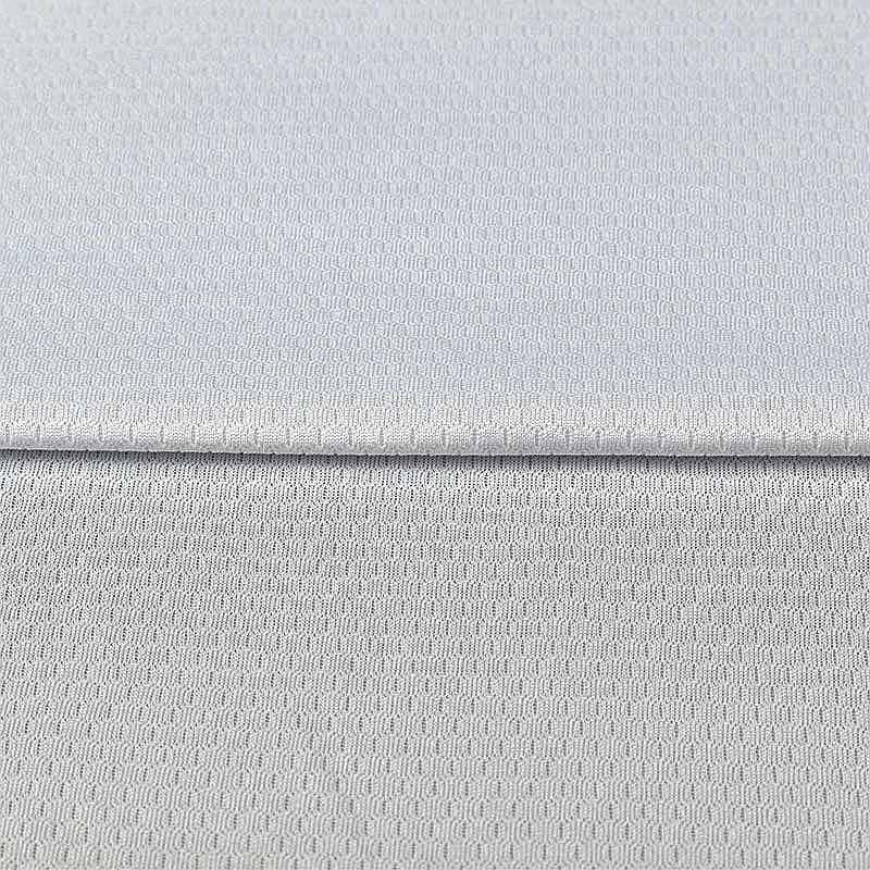 75D 150gsm hexagon honeycomb soccer pattern mesh fabric knitted quick dry 100% polyester fabric for sports basketball uniform