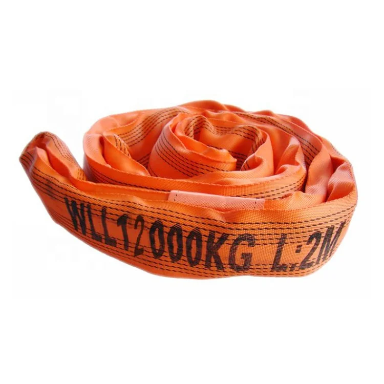 Endless smoothly polyester poly nylon eye-eye pallet boat lifting round sling belt for lift