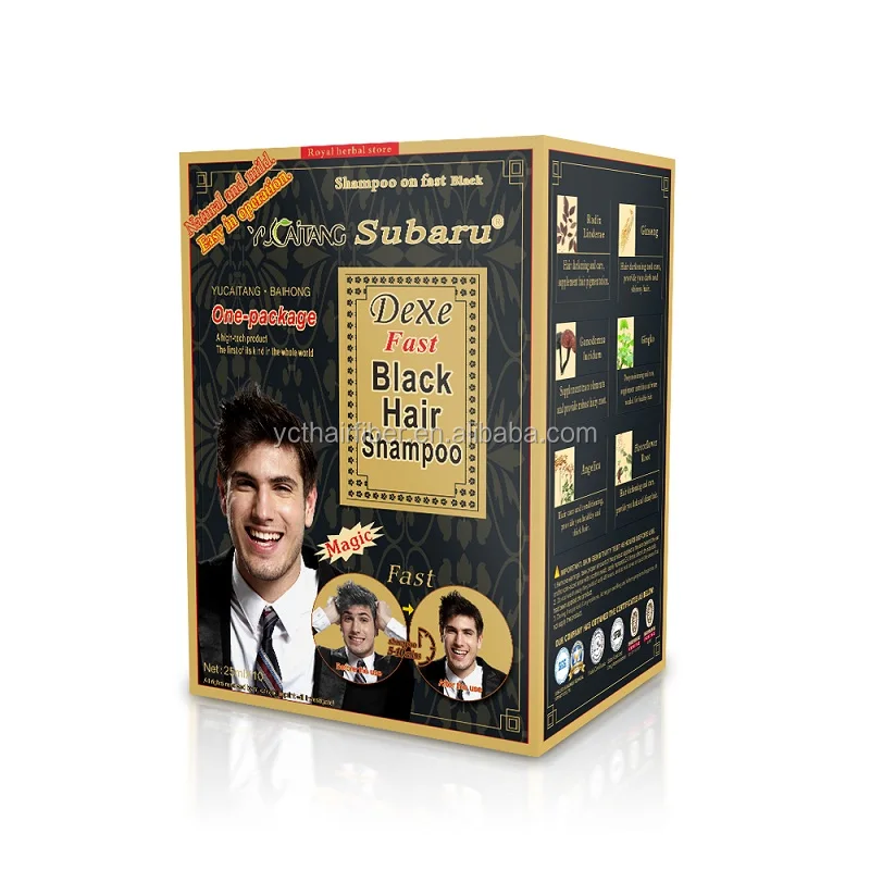 DEXE Original Subaru Black Hair Shampoo Magic Hair Dye Make Hair Black in 5Mins