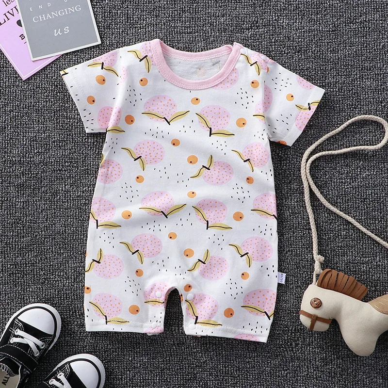 Newborn Baby Girls cotton rompers wholesale 0-3 months