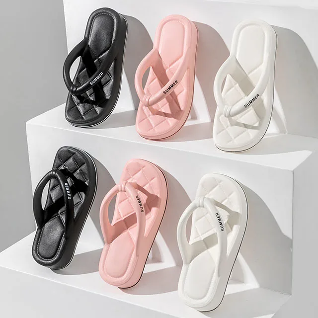 Wholesale Popular High Quality Women Shoes Abrasion Resistance Factory Price Ladies Flip-flop Slippers For Outdoor