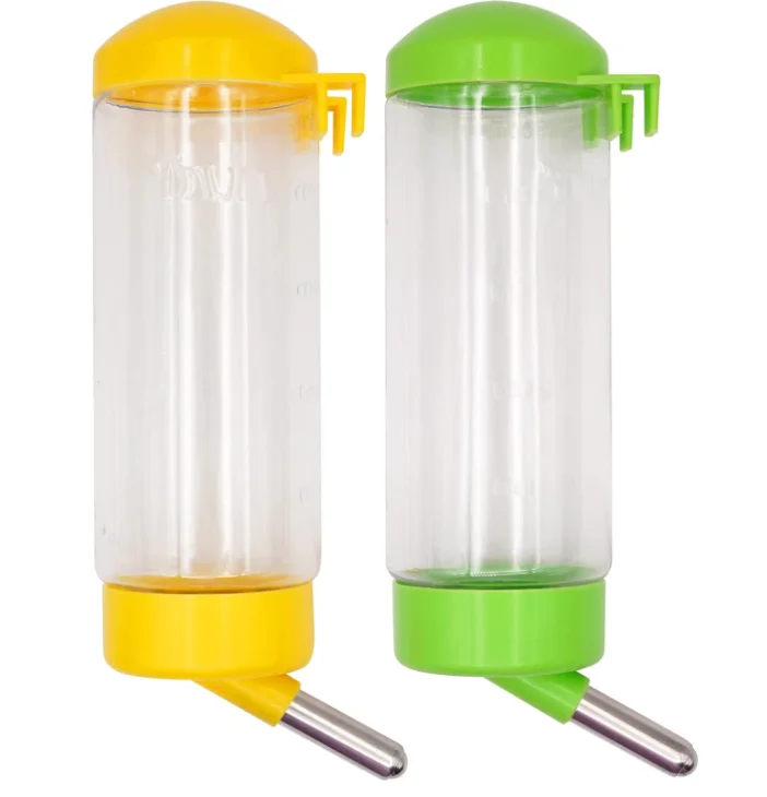Plastic 500ML 350ML rabbit water bottle no drip hanging on the cage PH-126